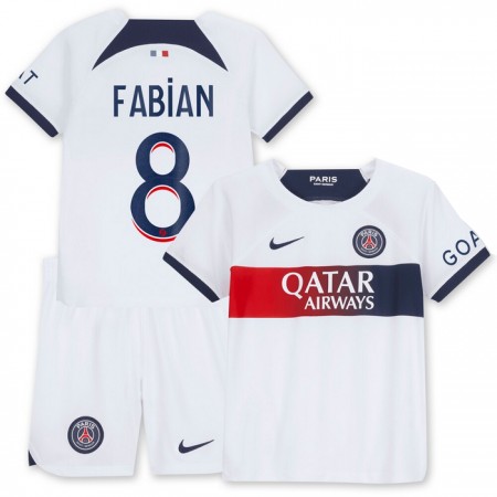 Camiseta de fútbol Paris Saint Germain Fabian 8 Niño 2ª equipación 2023-24